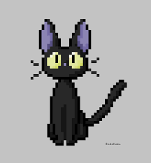 Cat Pixel Art Jiji Pixel By Babanillustration On Deviantart Pixel Art Characters Anime Pixel Art Pixel Art Design