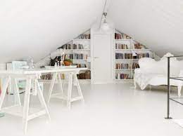 All attics' joists can carry a minimal dead load weight (i.e., 10 pounds per square foot). 30 Cozy Attic Home Office Design Ideas
