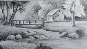 Easy Pencil Shading Scenery Drawing For Kids Landscape Scenery Drawing V Drawing Scenery Easy Scenery Drawing Pencil Shading Scenery How to draw an easy scenery for beginnerseasy pencil drawing and shading for beginnerseasy step by step pencil sketch for beginnersbirds in the moonlight.