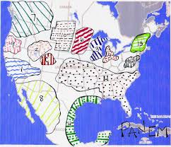 A hunger games map placed in a big overgrown city. Panemdemonium Victor S Village