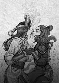 In fact, one of the highlights of the novel is her sweet and romantic relationship with rangi, who is a. Kyoshi And Rangi Fire Kiss By Inquisitor Avatar Kyoshi