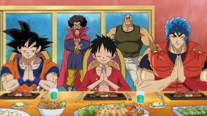 Toriko X One Piece X Dragon Ball Z Crossover Itadakimasu Anime Crossover Popular Anime One Piece Anime