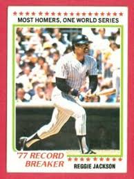 Where there's space, they also have a pair of small comic illustrations and an extremely short bio. Original 1978 Topps Bb Reggie Jackson 1977 Record Breaker Card 7 Nyy Hof Er Ebay