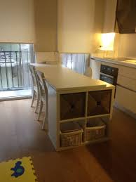 Kitchen Island With Ikea Kallax In 2020 Kuche Mit Insel Kucheninsel Ikea Kuche Einrichten