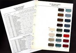 Details About 1970 Ford Mercury Lincoln Interior Color Paint Chart Sample Chip Mustang Truck