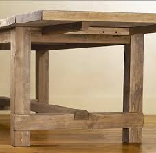 Use these free downloadable plans to build yourself a modern farmhouse table. Farmhouse Salvaged Wood Rectangular Table Small Table De Salle A Manger Bois Table En Bois Rustique Table Artisanale