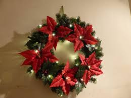 Home hardware's got you covered. 56cm Large Christmas Artificial Poinsettia Wreath With Led Lights Indo Uk Gardens Co Uk