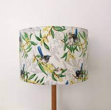 Blue Wren Golden Wattle Lampshade Etsy Lamp Shade Australian Birds Lamp