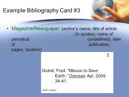 A bibliography in mla format may also refer to a works consulted page. Bibliography And Note Cards Ppt Download