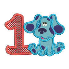 Is your little one is getting ready to celebrate another year's milestone? Blues Clues 1st Birthday Applique Design