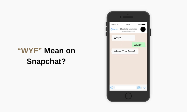 Snapchat chat screenshot showing the WTV slang term in a message reply
