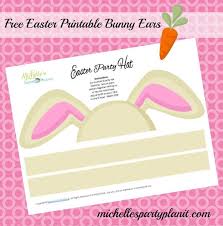 Download free printable bunny ear template samples in pdf, word and excel formats Free Easter Printable Bunny Ears Party Hat Michelle S Party Plan It