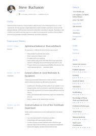 general laborer resume & writing guide