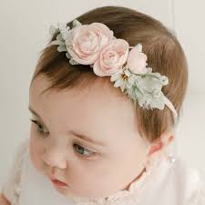 Mauve Sunflower Headband Baby Joli Flower Headband