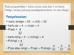 Kartu queen atau kartu berwarna merah b. Teori Probabilitas Ppt Download