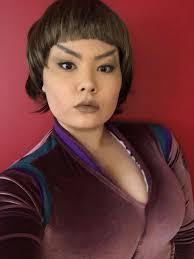 T'Pol makeup test! Sans-ears unfortunately as they didn't come in time.