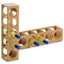 Etagere A Vin Meuble En Bambou Empilable Range Bouteilles Porte Bouteille Depose Casier Vin Range Bouteille Etagere A Vin