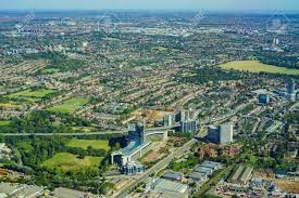 Kew palace is a notable landmark, and the area's natural beauty can be seen at syon park and royal. Aerial View Of Brentford Of London United Kingdom Stock Photo Picture And Royalty Free Image Image 63511604