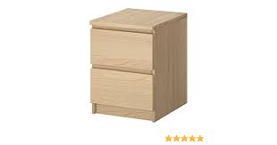 It's full of smart ideas, like under the bed storage and a chest of drawers that works as a bedside table, too. Ikea Malm Chest 2 Drawers White Stained Oak Veneer 40x55 Cm Amazon Co Uk Kitchen Home