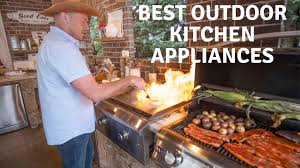 This outdoor kitchen idea suits well for you with unpredictable weather conditions. Best Outdoor Kitchen Appliances Youtube