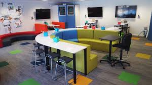 We Used A Colourful And Varied Mix Of Furniture To Support The Establishment Of Flexible Learning Spaces Which W Learning Spaces Commercial Furniture Furniture
