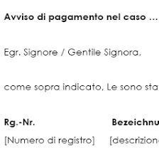 Offensichtlich hat ihr kunde trotz 1. Muster Vorlage Fur Eine Erste Mahnung Auf Italienisch