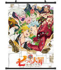 Nanatsu no taizai english dub for revival of the commandments confirmed 15 october 2018. 3948 Anime Nanatsu No Taizai The Seven Deadly Sins Wall Poster Scroll Ebay