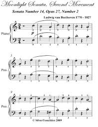 Moonlight sonata easy piano arrangement practice tips. Moonlight Sonata Second Mvt Easy Piano Sheet Music By Ludwig Van Beethoven Read Online On Bookmate