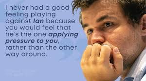 When magnus carlsen and ian nepomniachtchi sit down on november 26 in dubai to play game 1 of the world chess championship match it will be . Magnus Carlsen Ian Can Be Very Difficult To Play Against