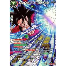 Free shipping free shipping free shipping. Dbs Bt4 003 Sr Triple Flash Ss4 Son Goku The Tournament Of Power Card