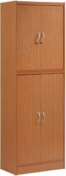 In these page, we also have variety of images available. Amazon Com Hodedah 4 Door Kitchen Pantry With Four Shelves Cherry Furniture Decor