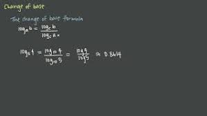 Maybe you would like to learn more about one of these? Change Of Base Formula For Logarithms Krista King Math Online Math Tutor