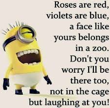 Zoo Poem Minions Funny Funny Minion Quotes Funny Minion Memes
