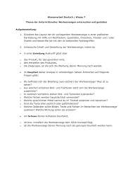 Maybe you would like to learn more about one of these? Werbung Klassenarbeit Deutsch Analyse Werbeanzeige Klasse 7 Unterrichtsmaterial Im Fach Deutsch Klassenarbeiten Erste Klasse Englischunterricht Grundschule