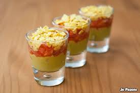 Verrine Mexicaine Guacamole Tomate Je Papote Recette Verrine Aperitif Mexicain Menu Mexicain