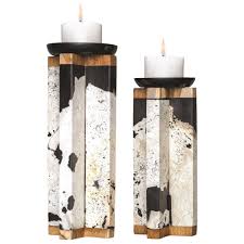 Pillar candle holders from yankee candle are a simple way to add a touch of elegance to any space, and pair perfectly with our pillar candles. Uttermost Accessories Candle Holders 17746 Illini Stone Candleholders S 2 Thornton Furniture Candle Holders