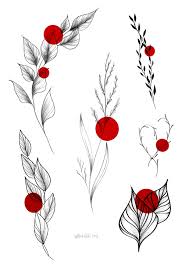 eskiz tatu tatuirovki listev risunki rybnye illyustracii