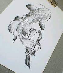 Pin By Emerald On Tatouage Koi Fish Drawing Fish Drawings Tattoo Art Drawings