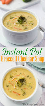 This Thick And Creamy Instant Pot Broccoli Cheddar Soup Soup Is Loaded With Fresh Broccoli A Broccoli Cheddar Soup Broccoli Soup Recipes Cream Of Broccoli Soup