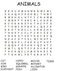 Zoo Animal Word Search Printable Word Puzzles For Kids Kids Word Search Free Printable Word Searches