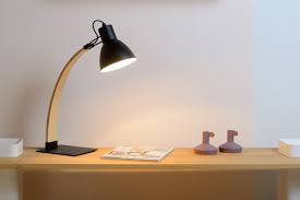 lucide curf schreibtischlampe 1xe27 schwarz in 2021 bureaulamp lampen verlichting