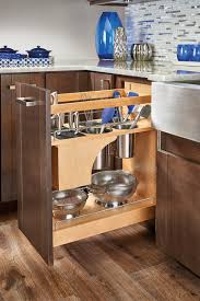 Knife inserts feature movable flex rods that adjust to hold a multitude of knives heavy gauge chrome wire construction Knife Block Utensil Base Organizer Under Mount Soft Close Pull Out 25 1 2 H X 21 5 8 D Maple