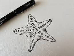 Star Fish Illustration Art Fish Illustration Starfish Drawing Drawing Stars
