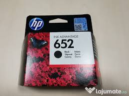 113 x 37 x 115 mm pach. Cartus Model Hp 652 Negru Nou Sigilat Original Cartuse 75 Lei Lajumate Ro