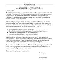 A cover letter is a document approximately one page long that supports your resume and highlights any skills, qualifications, experience or other information related to the position you're applying for. Cover Letter Examples Quality Assurance