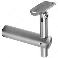 A handrail is a rail that is designed to be grasped by the hand so as to provide stability or support. Round Baluster Post Mount Low Profile Handrail Bracket With Adjustable Articulation Hi Tech Glazing Supplies