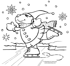 Press down for the glue to set. Winter Season Easy Winter Coloring Pages For Kids Novocom Top