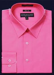 Mens Slim Fit Dress Shirt Fuchsia Long Sleeve Shirt Shirt Dress Shirts Slim Fit Dresses