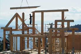 Set one end of the board up on a ladder, attach rope to it, and tie this to the top of the post it will be fastened to. Advantages Of Timber Frame Structures Streamline Design