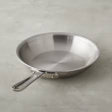 10 Inch All Clad D5 Brushed Stainless Steel Frying Pans Williams Sonoma In 2020 Brushed Stainless Steel All Clad Stainless Steel